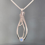 Modern Heirloom® Seagrass Pendant w/ 6mm Opal on 16" RDB