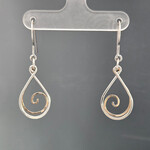 Modern Heirloom® Teardrop Spiral Earrings, 14k YGF & Sterling