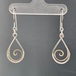 Modern Heirloom® Teardrop Spiral Earrings, 14k & Sterling