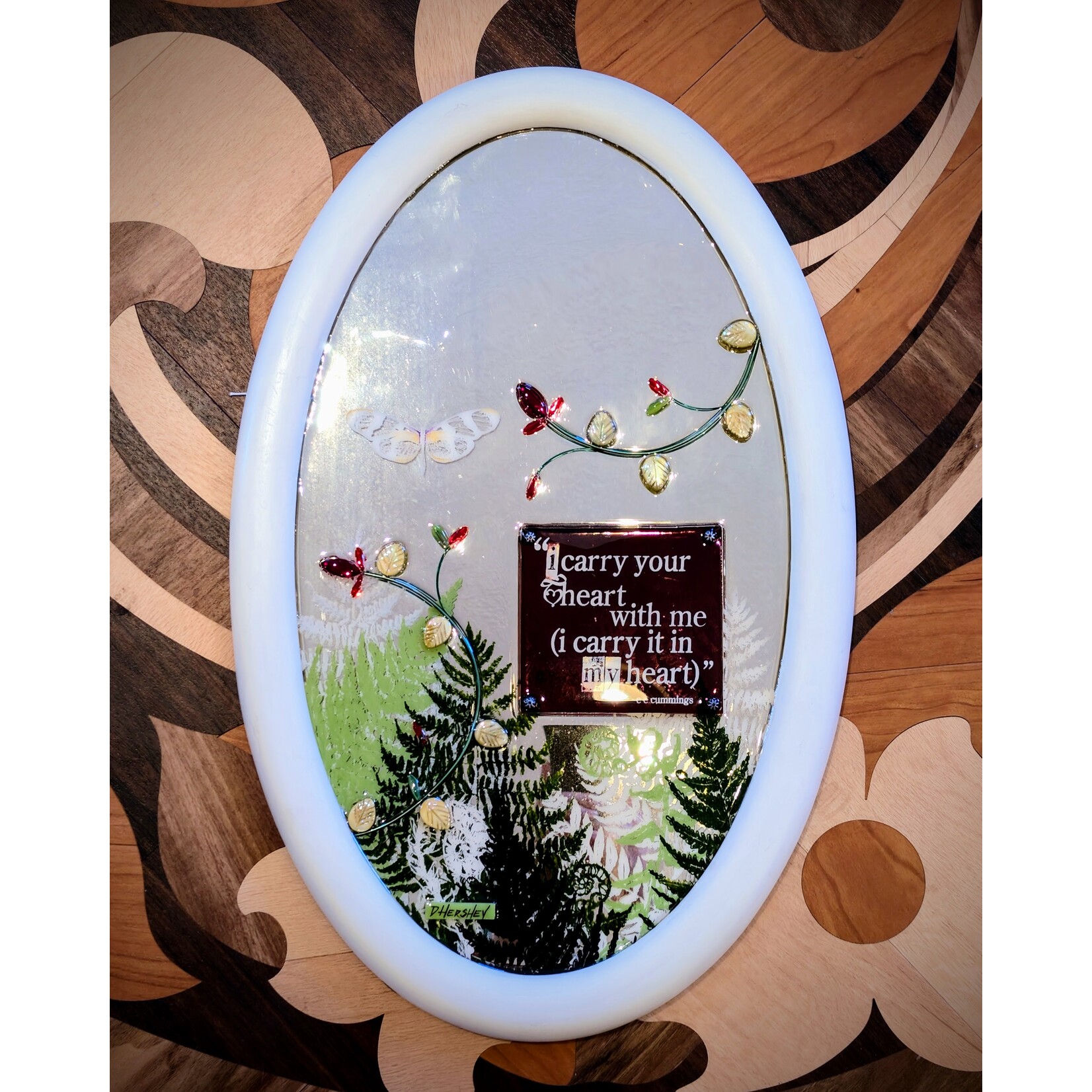 Deborah Hershey Designs "I Carry Your Heart" - Mirror Art