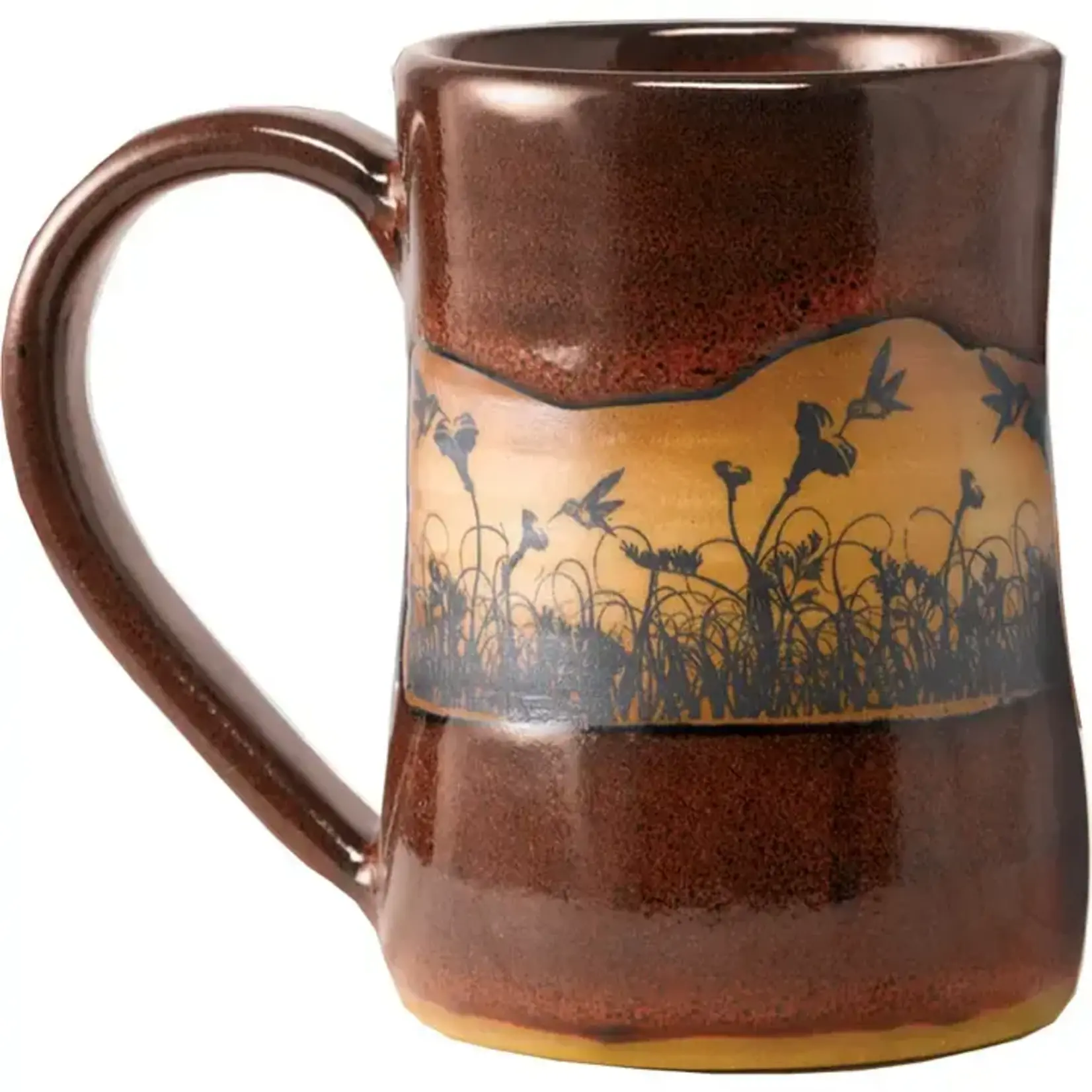 Always Azul Pottery Hummingbirdscape 17 oz. Tankard
