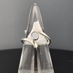 Modern Heirloom® Bypass Ring w/ 5mm Chalcedony, Size 6