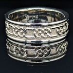 Modern Heirloom® Celtic Carrick Knot Band, 5.5mm wide, 14KW, Sz10.5