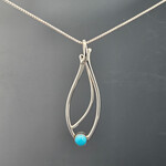 Modern Heirloom® Seagrass Pendant 6mm Turquoise on 18"