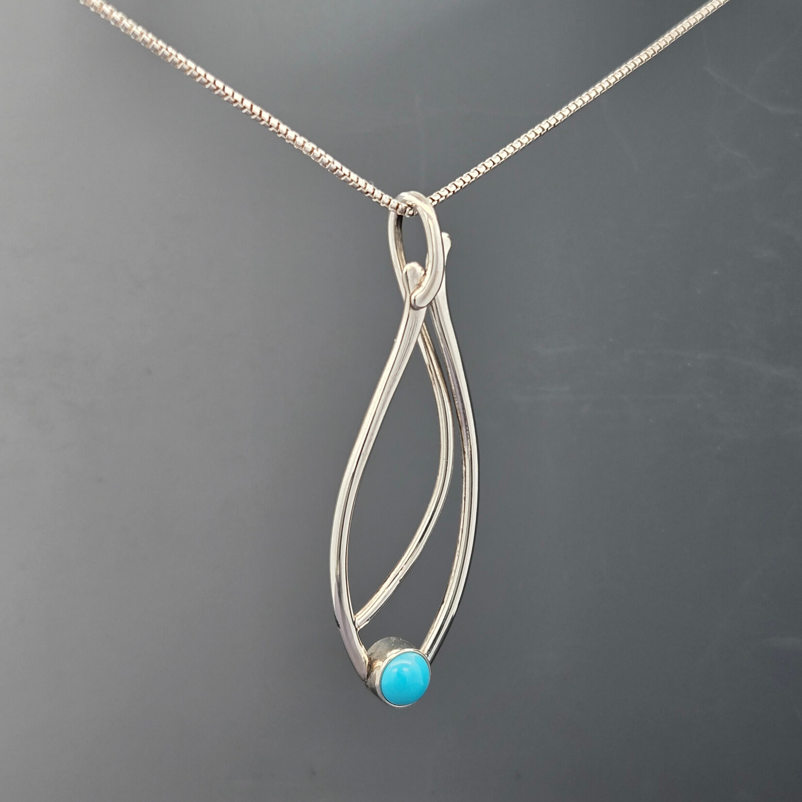 Modern Heirloom® Seagrass Pendant 6mm Turquoise on 18"