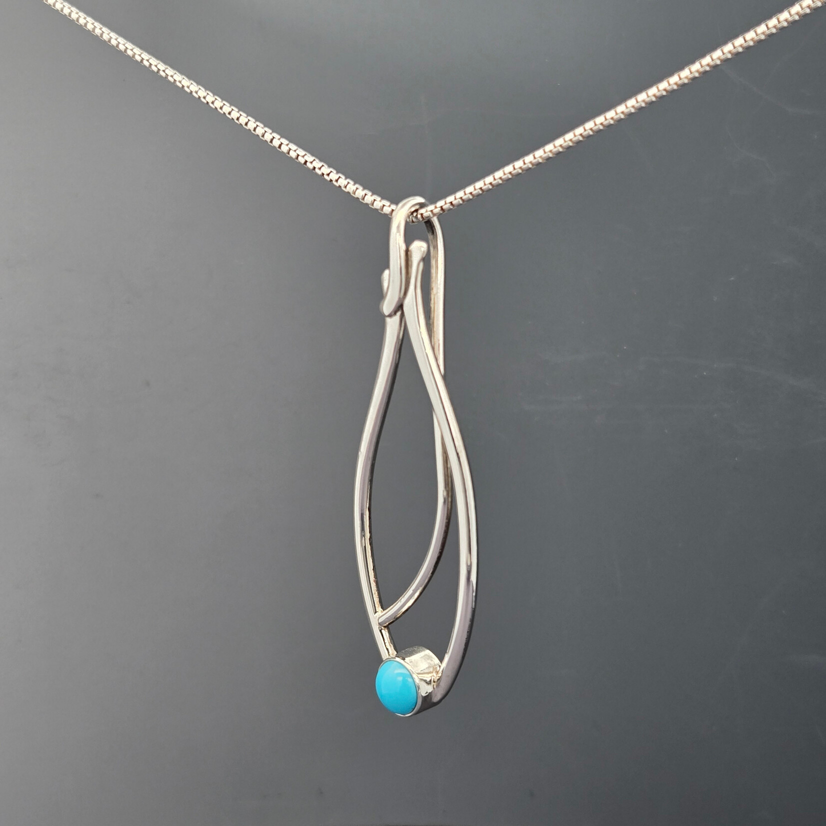 Modern Heirloom® Seagrass Pendant 6mm Turquoise on 18"