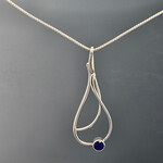 Modern Heirloom® Seagrass Pendant 6mm Lapis on 20"