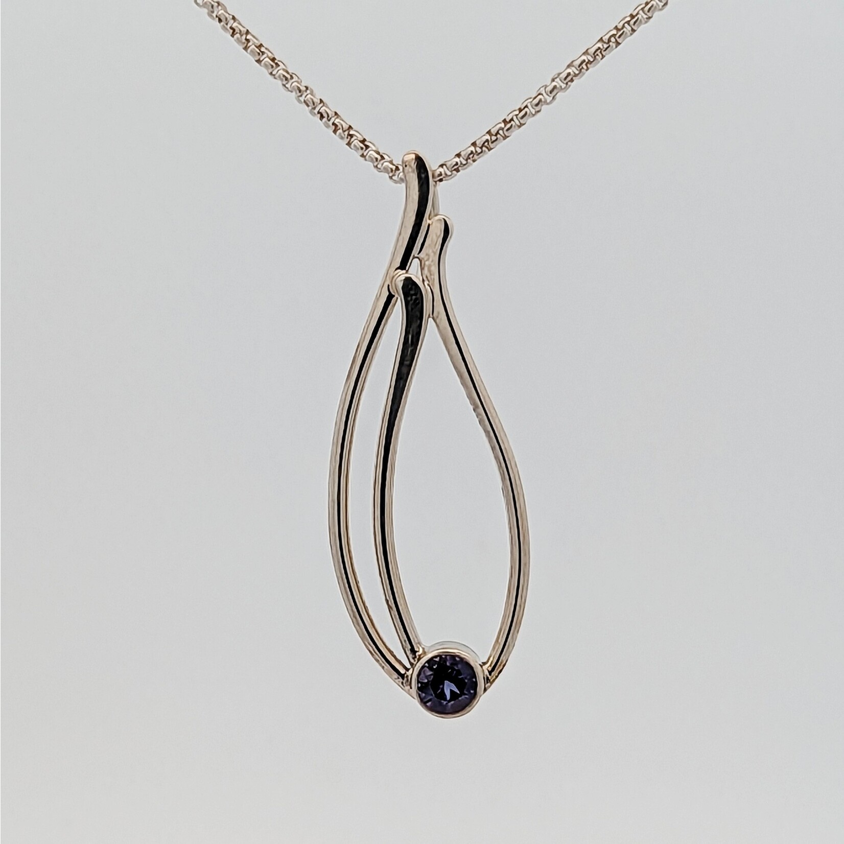 Modern Heirloom® Seagrass Necklace, Iolite and Sterling