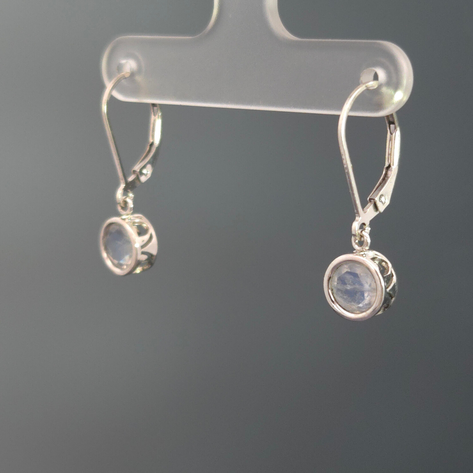 Modern Heirloom® Sterling Filigree Dangle Earring w/ 6mm Moonstone