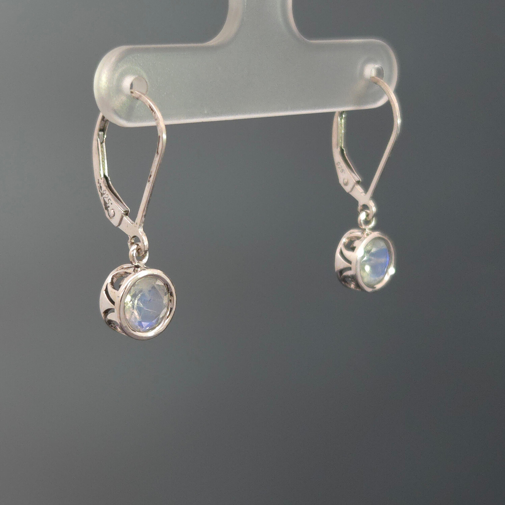 Modern Heirloom® Sterling Filigree Dangle Earring w/ 6mm Moonstone