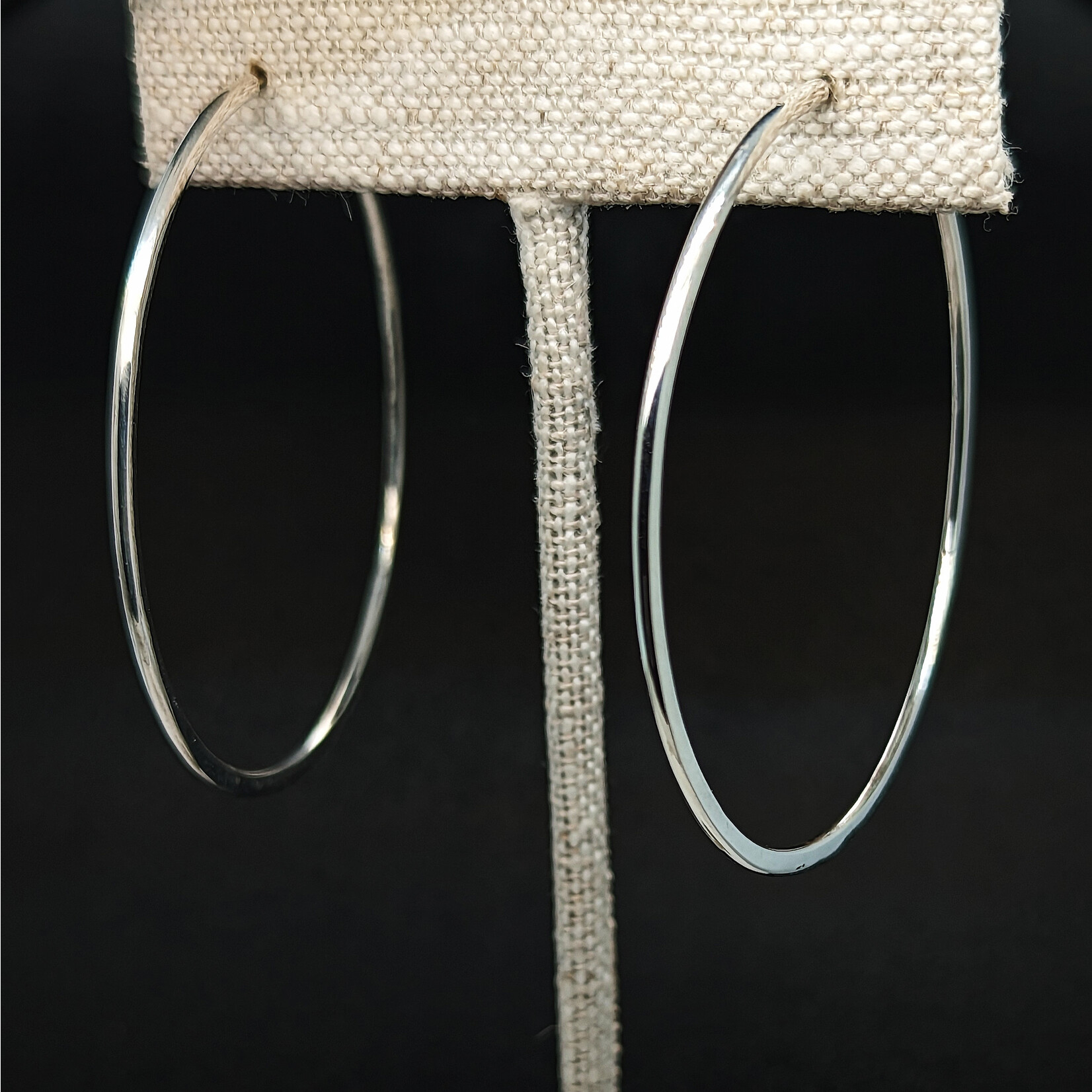 Modern Heirloom® SS 31mm Hoop Earrings 14kw post