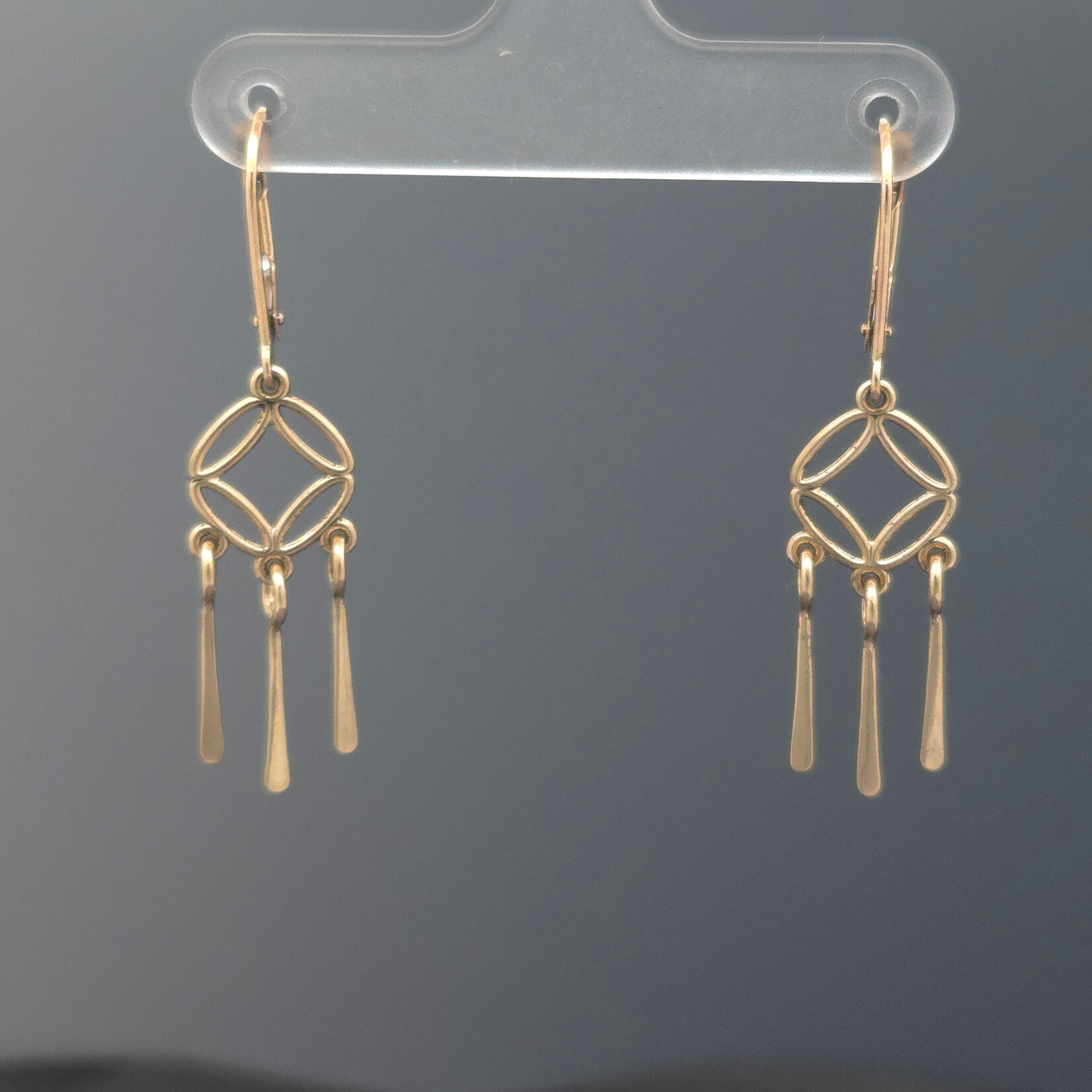 Modern Heirloom® 14KY Diamond Circle Drop Earrings
