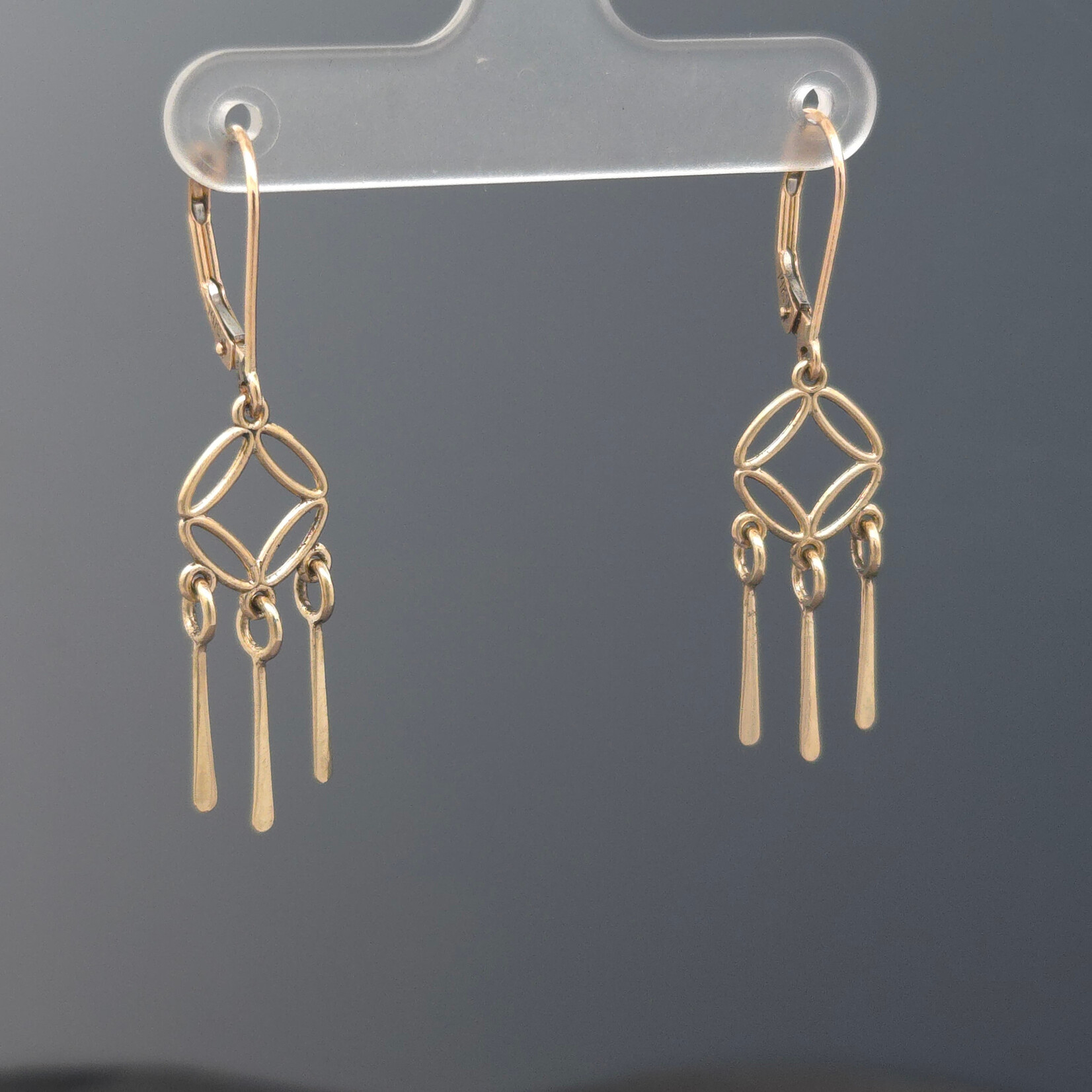 Modern Heirloom® 14KY Diamond Circle Drop Earrings