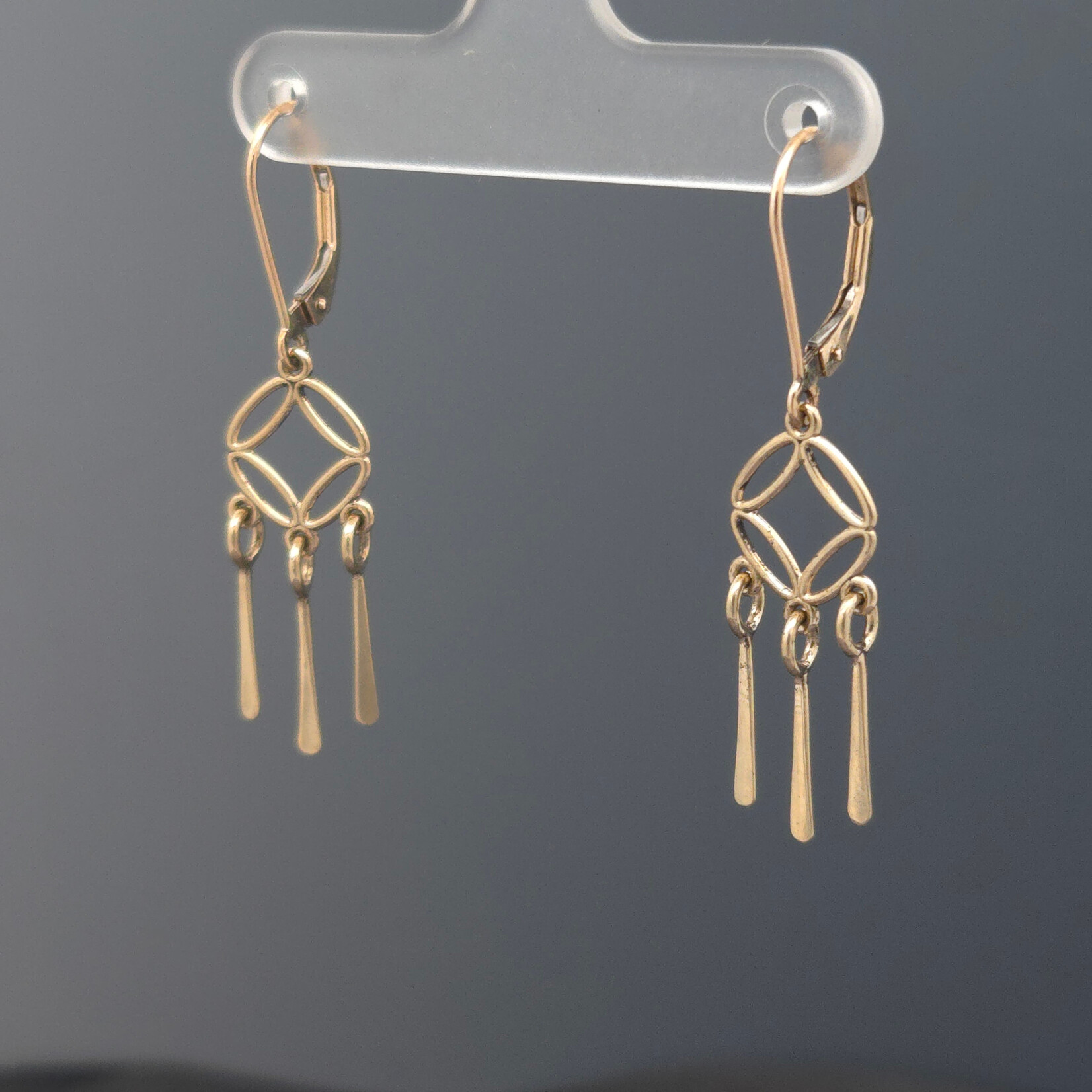 Modern Heirloom® 14KY Diamond Circle Drop Earrings