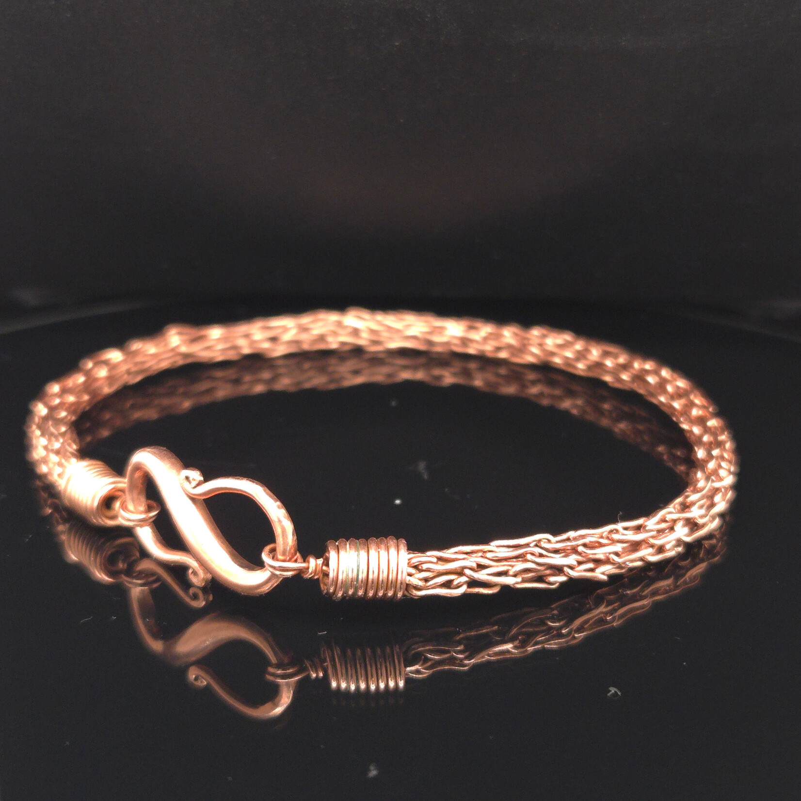 Modern Heirloom® Handcrafted 4mm Viking Knit Copper Bracelet 10”