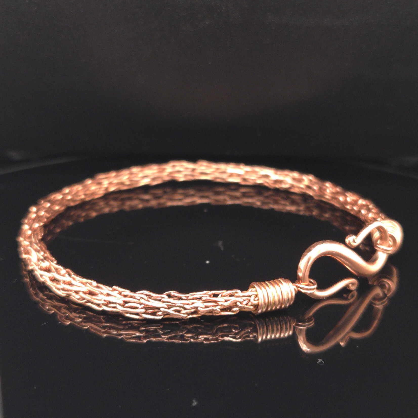 Modern Heirloom® Handcrafted 4mm Viking Knit Copper Bracelet 10”