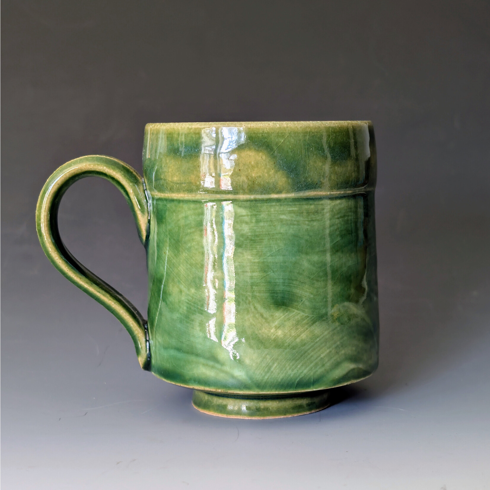 Pamela Lassiter Pottery Green Cup - Pamela Lassiter