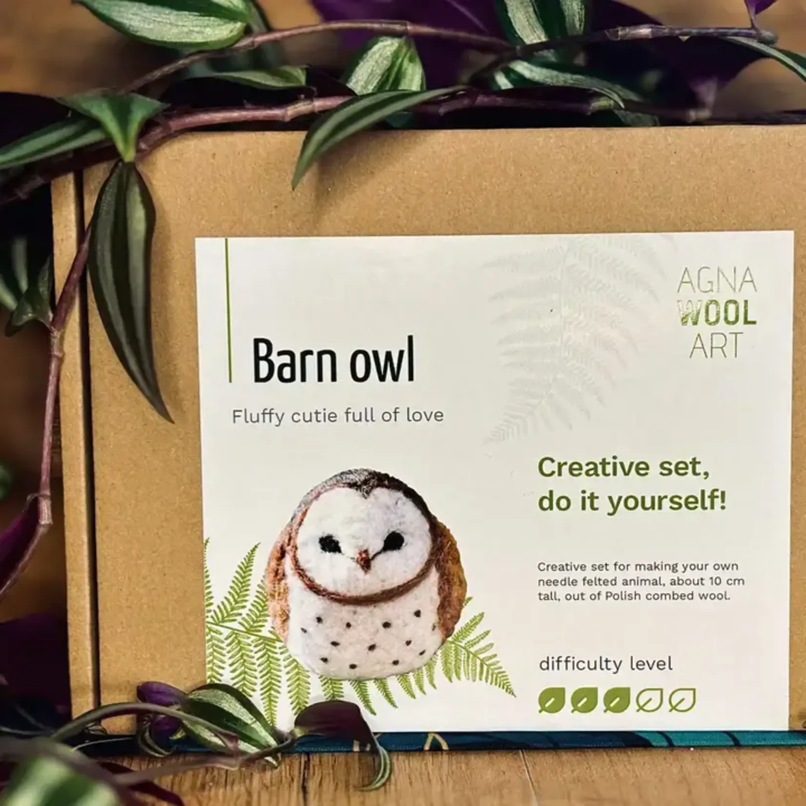 Benzie Design Barn Owl, Needle Felting Kit