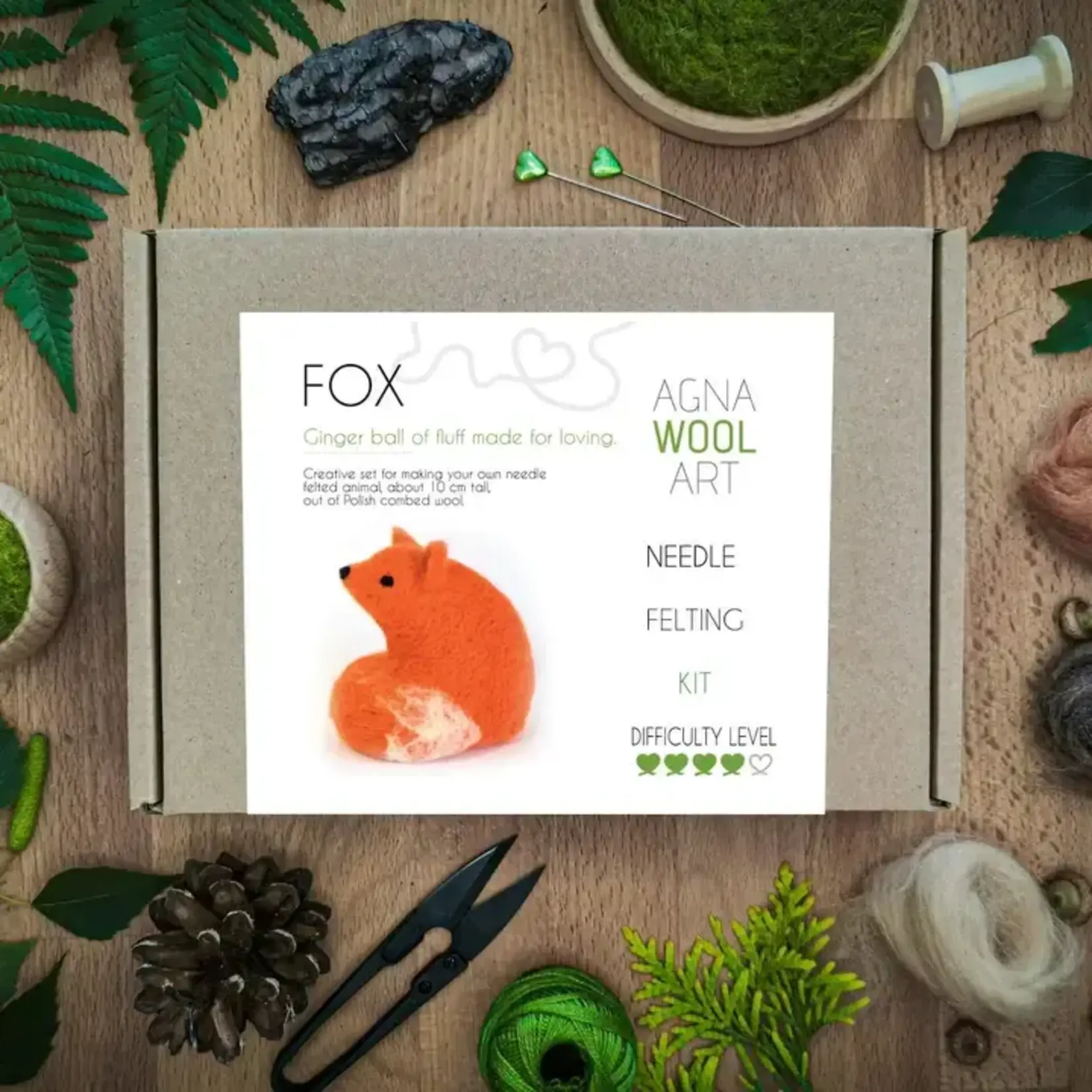 Benzie Design Fox, Needle Felting Kit