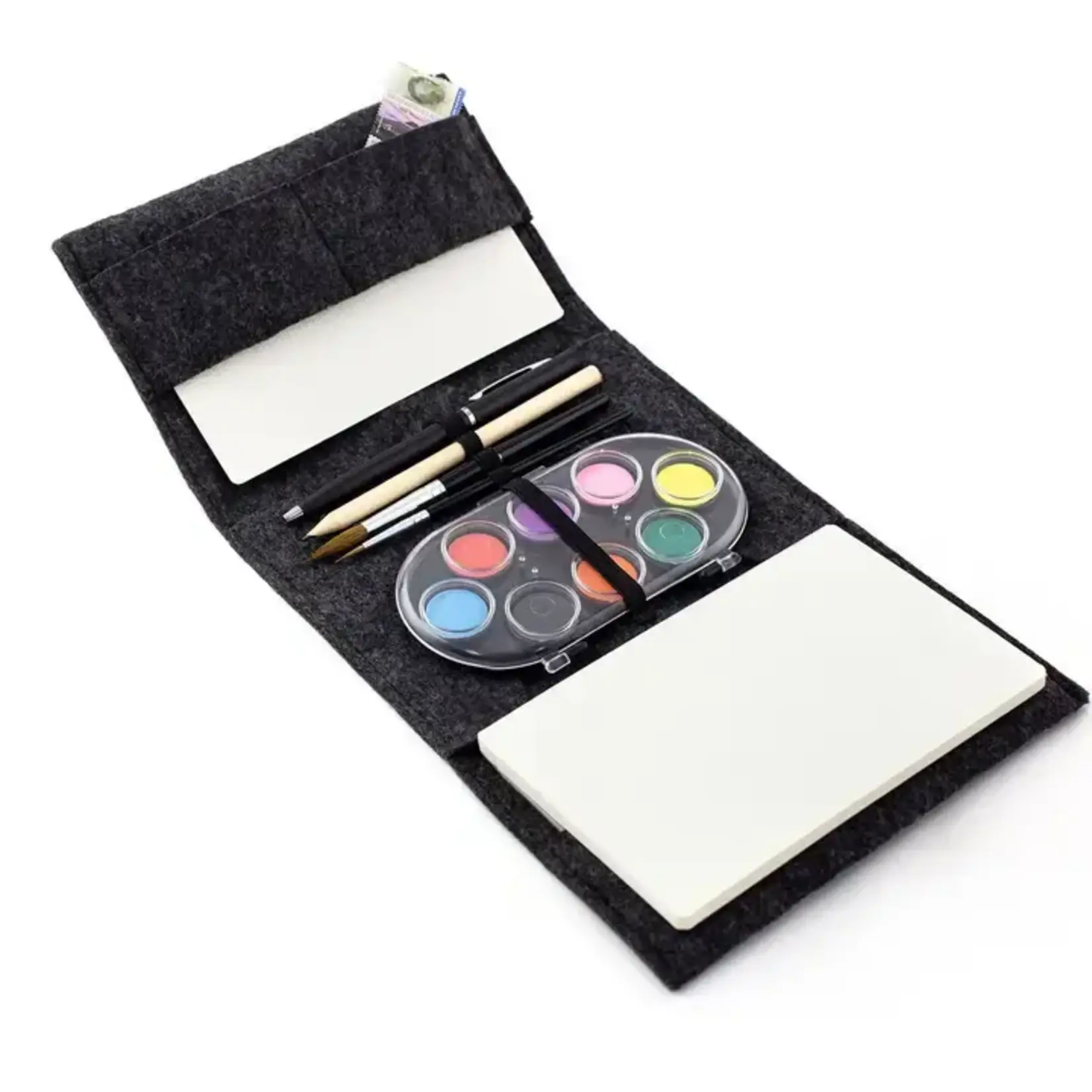 Three by Three Seattle Jotblock Travel Postcard Watercolor Paint Set