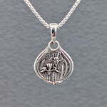Modern Heirloom® Sterling Flower Medallion, 18" Rounded Box 1.5mm