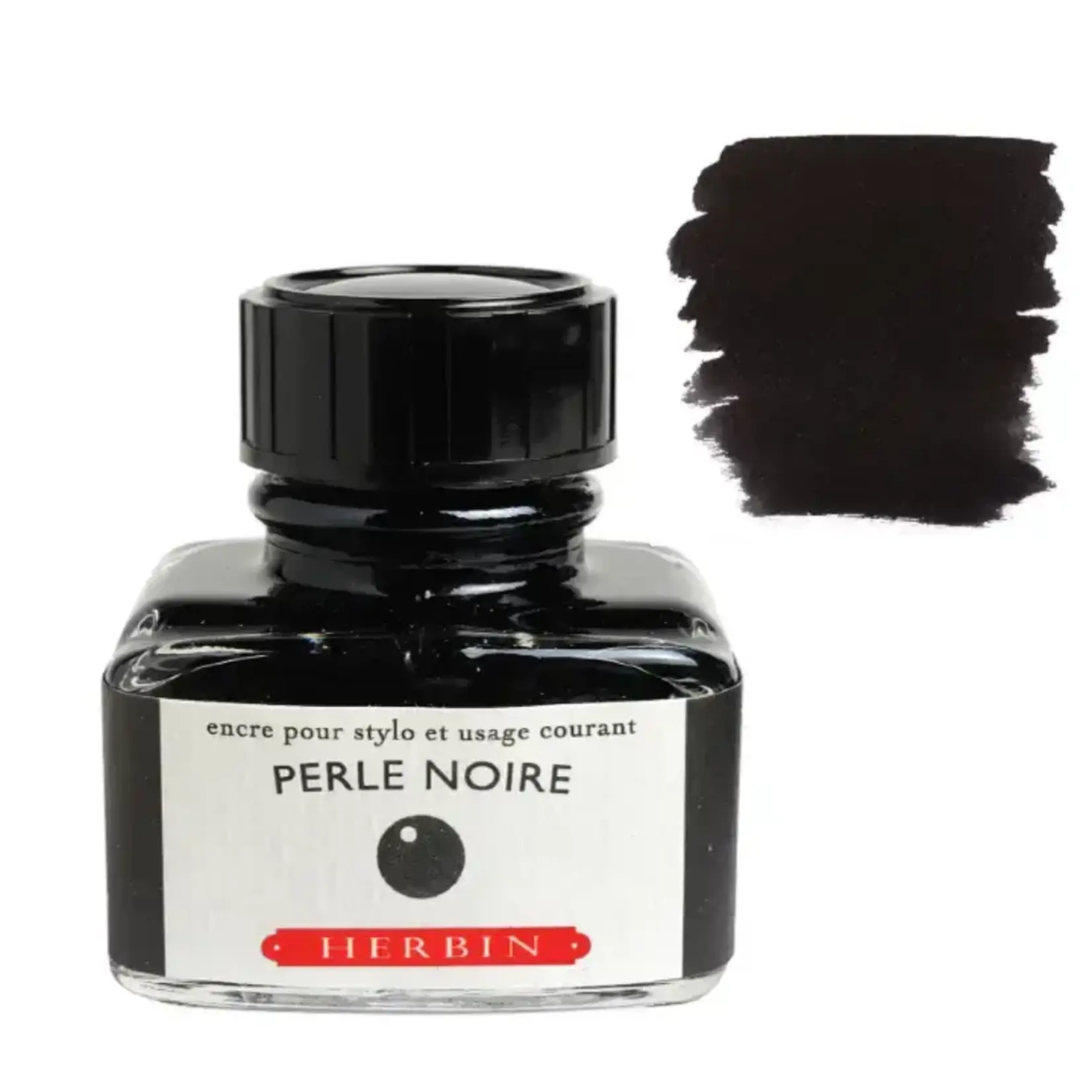 Exaclair Herbin Fountain Pen Ink 30ml Bottle - Perle Noir