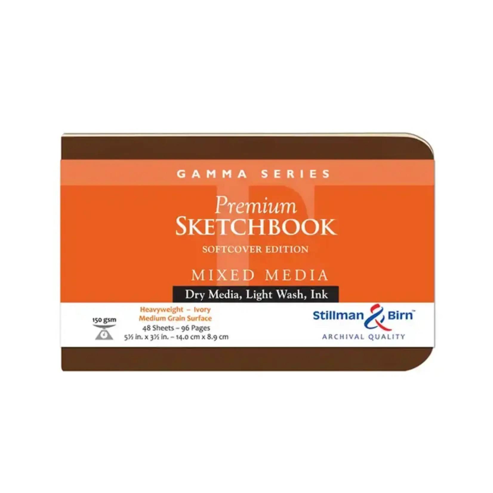 Exaclair Stillman & Birn Mixed Media Journal - Gamma Series - Ivory - 5.5"x3.5"