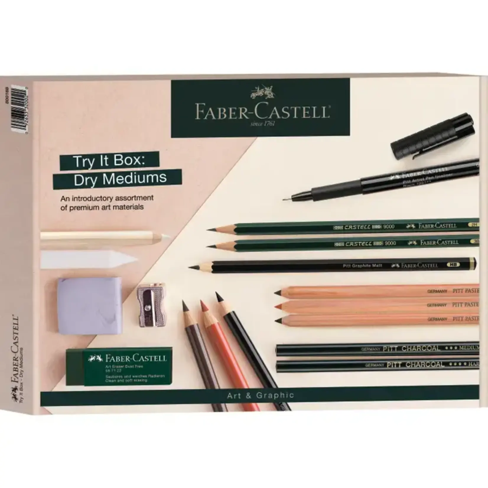 Faber-Castell Art & Graphic Try It Box Artist Dry Mediums Assortment