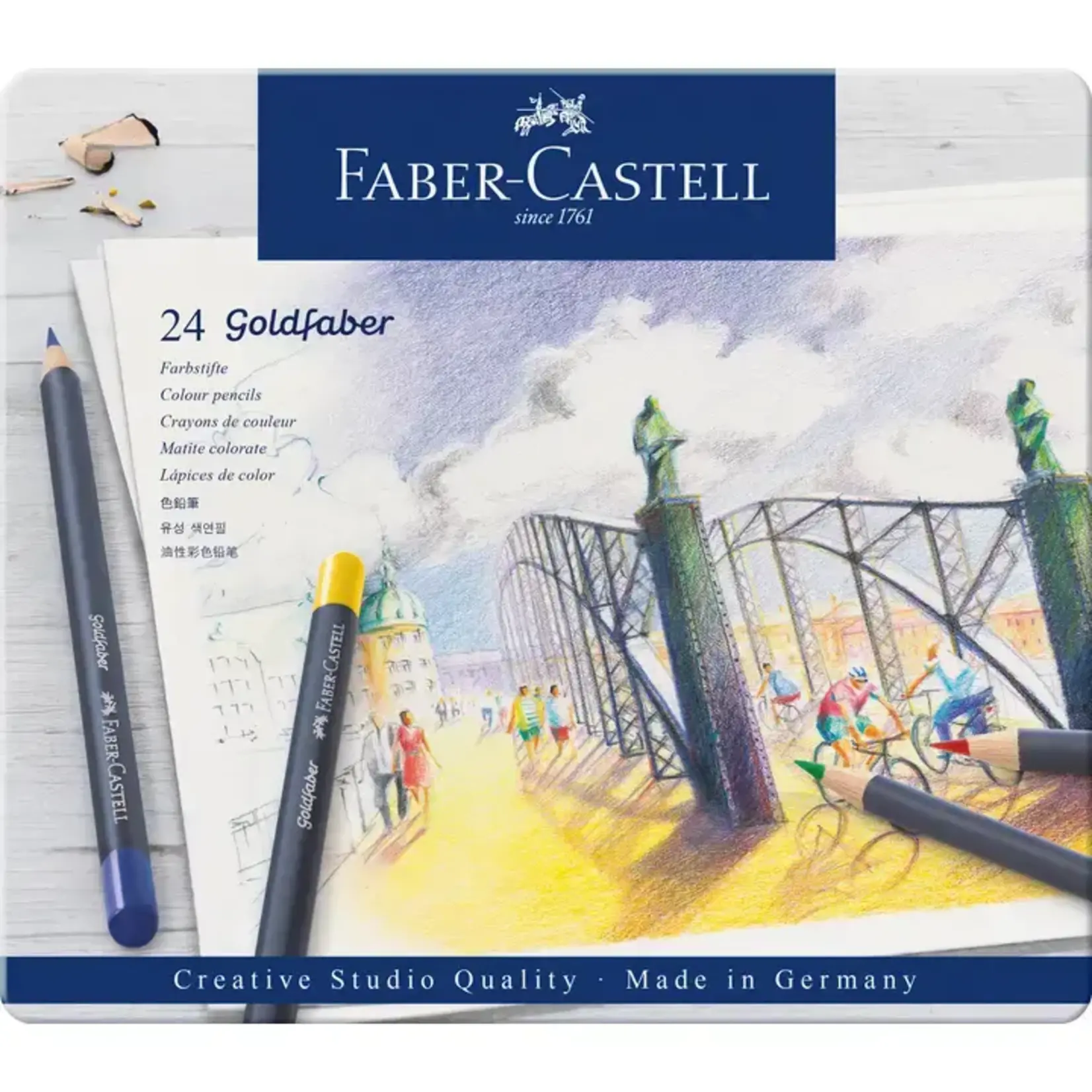 Faber-Castell Goldfaber Color Pencils - Tin of 24