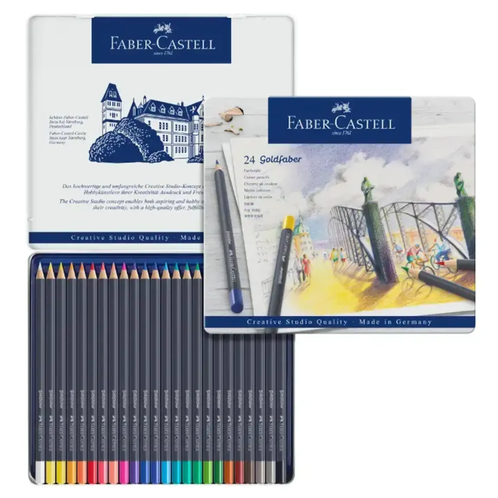 Faber-Castell Goldfaber Color Pencils - Tin of 24