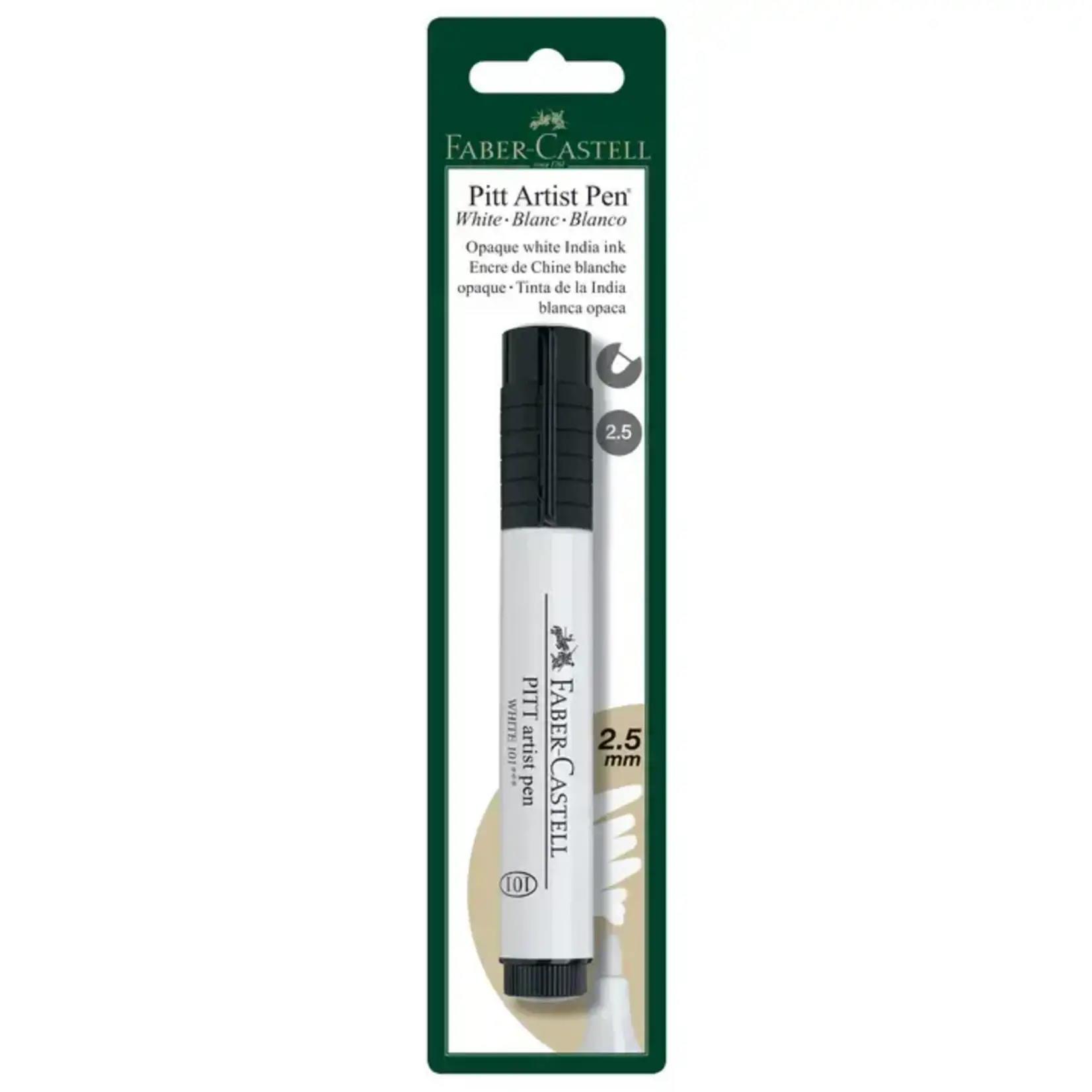 Faber-Castell Pitt Artist Big Brush Pen White 2.5 mm Marker