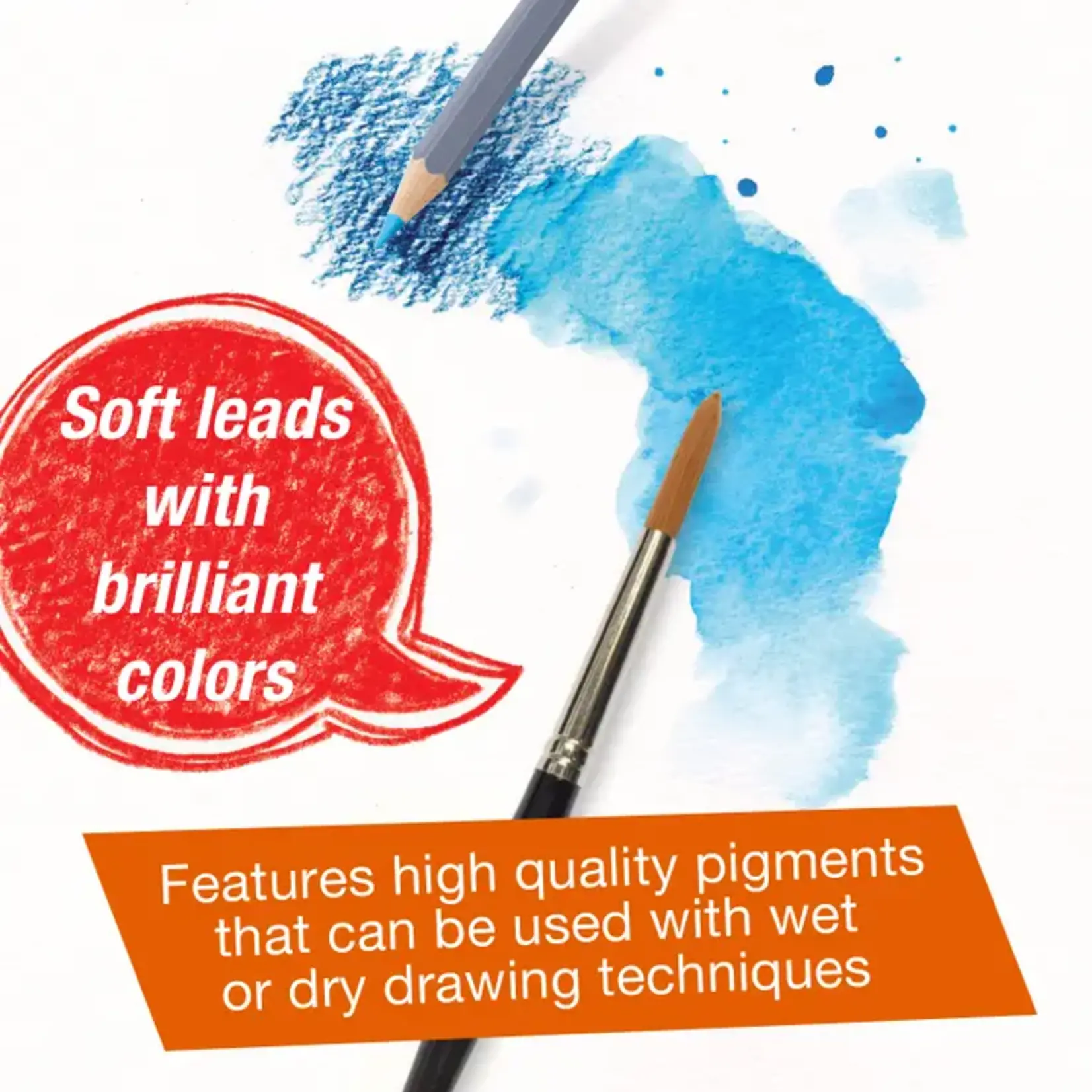 Faber-Castell Goldfaber Aqua Watercolor Pencils, Box of 12 Landscape