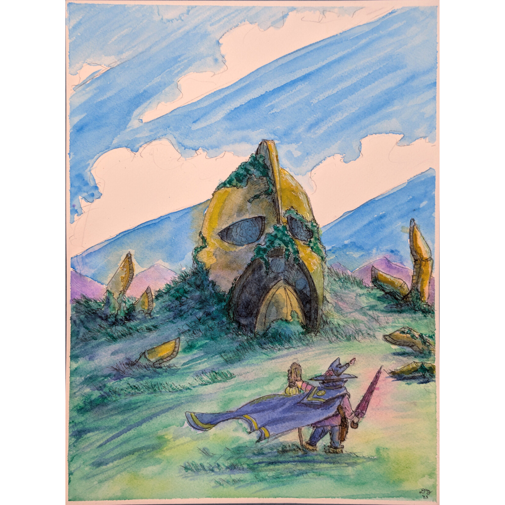 Daniel Ziegler Art "Bones of the Titan" - Daniel Ziegler