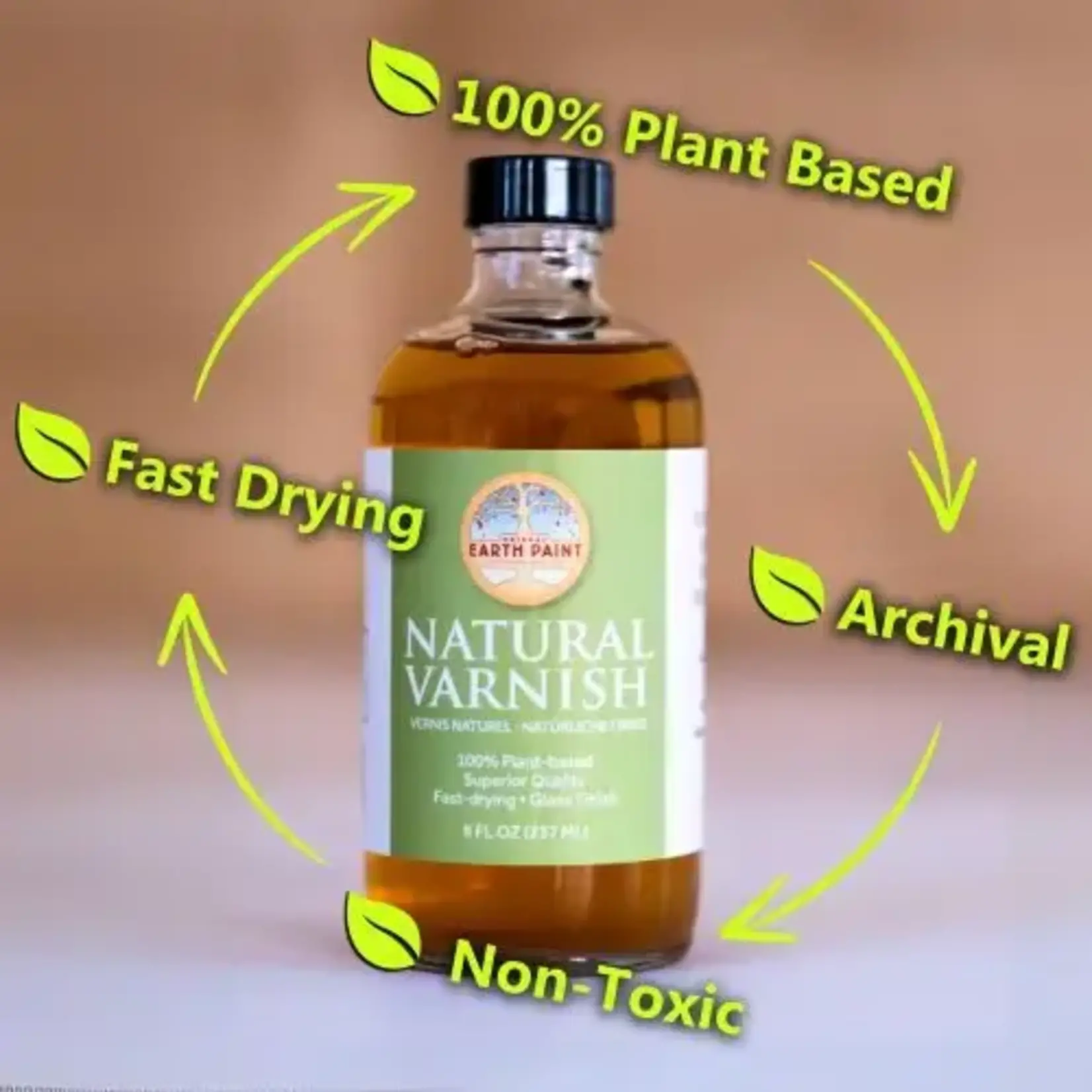 Natural Earth Paint Natural Varnish - 4oz