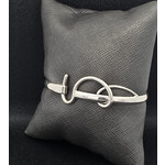 Modern Heirloom® Artist Choice Hook Bracelet 4mm wide. 6 " Silver