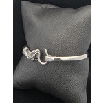 Modern Heirloom® Artist Choice Hook Bracelet 4mm wide , 6" Silver