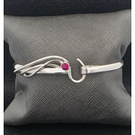 Modern Heirloom® Ruby and Silver Artist choice bracelet