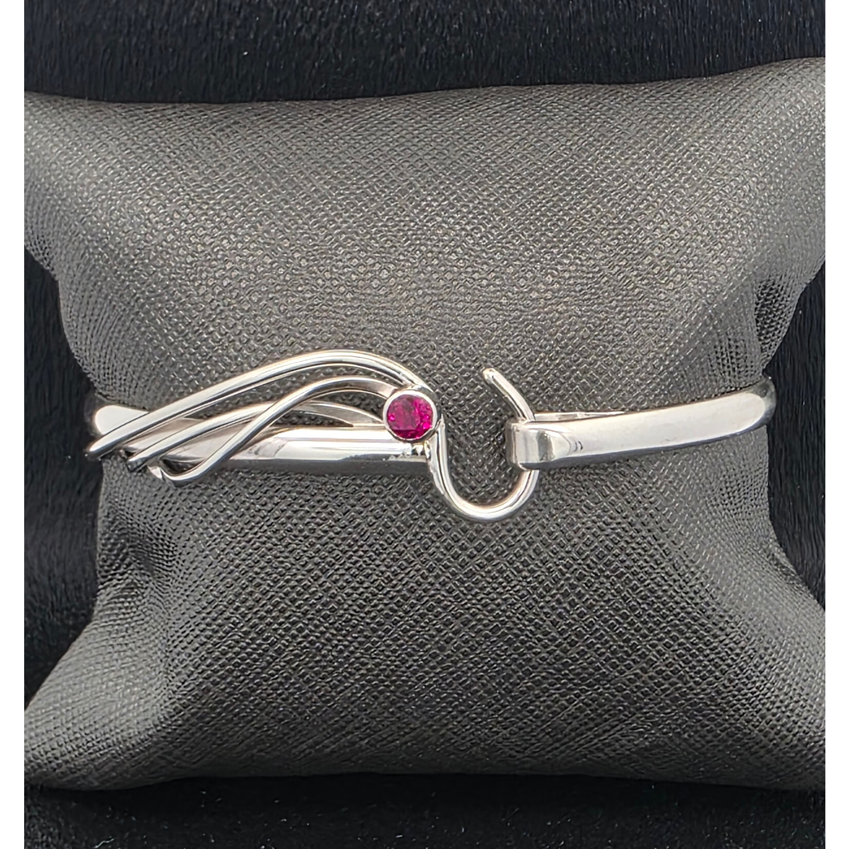 Modern Heirloom® Ruby and Silver Artist choice bracelet