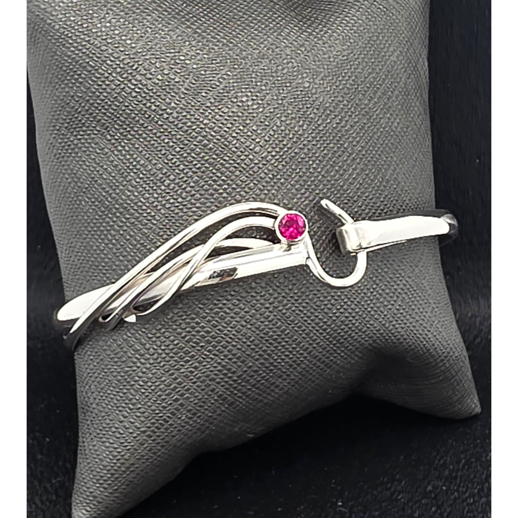 Modern Heirloom® Ruby and Silver Artist choice bracelet