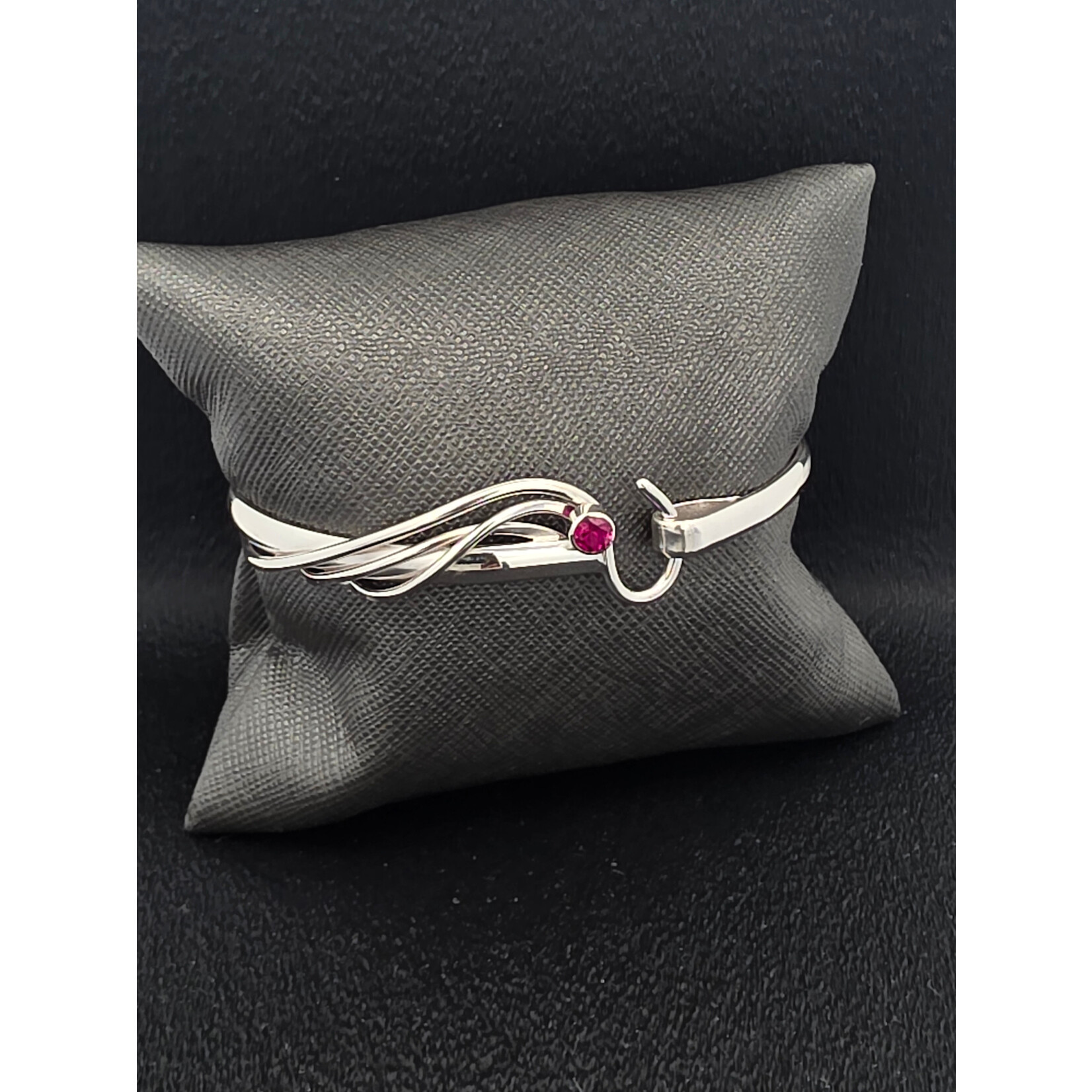 Modern Heirloom® Ruby and Silver Artist choice bracelet