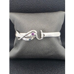 Modern Heirloom® Silver AC Hook Bracelet with imitation 4mm Alex 4mm crafted in 7"