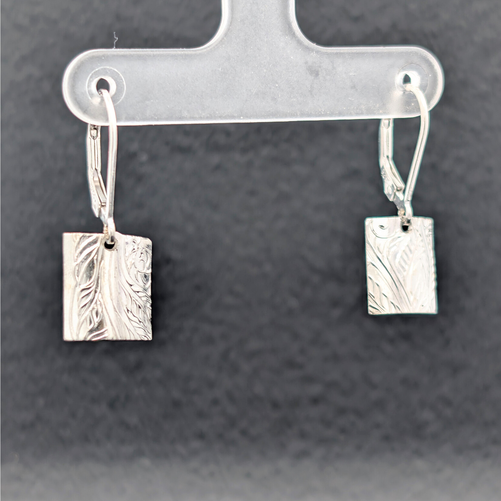 Modern Heirloom® Embossed Fern Earring , Small Square