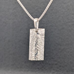 Modern Heirloom® Embossed Sterling Fiddlehead Fern Pendant, 20x10mm, 18" Chain