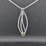 Modern Heirloom® Seagrass Pendant w/ 5mm Peridot on 18" RDB 1.5