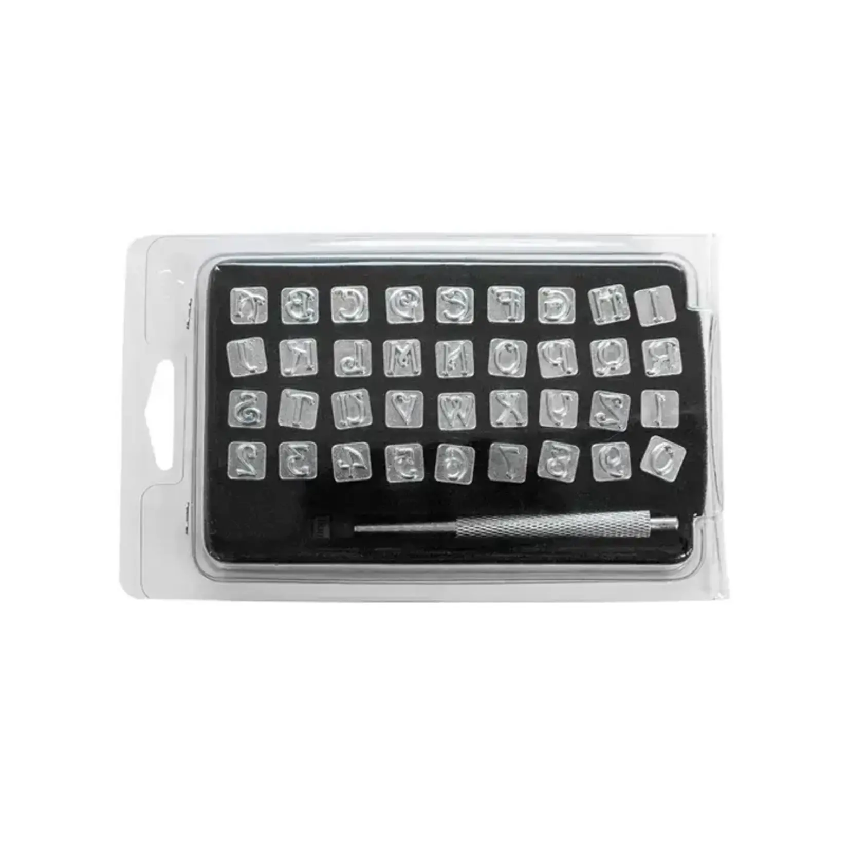 Realeather 3/8" Fancy Alphabet & Number Stamping Tool Set