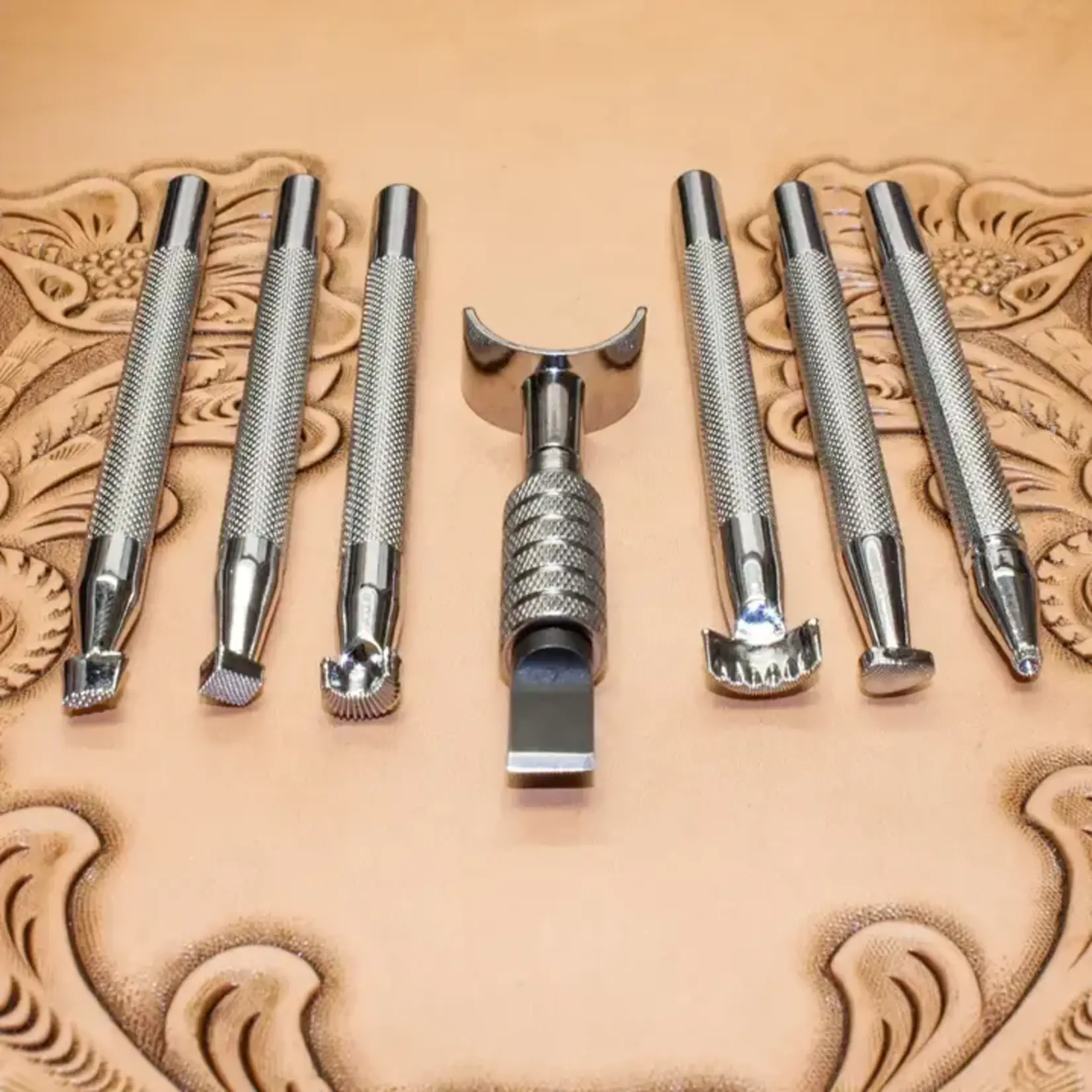 Realeather Basic Leather Tooling Set with Swivel Knife