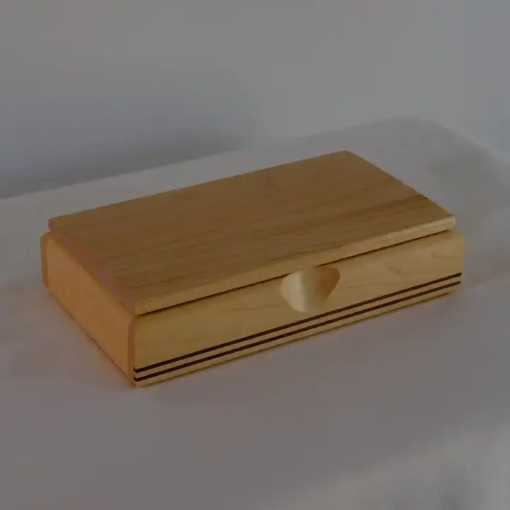 Fuji Wood Design Small Wooden Keepsake Box in Maple Wood