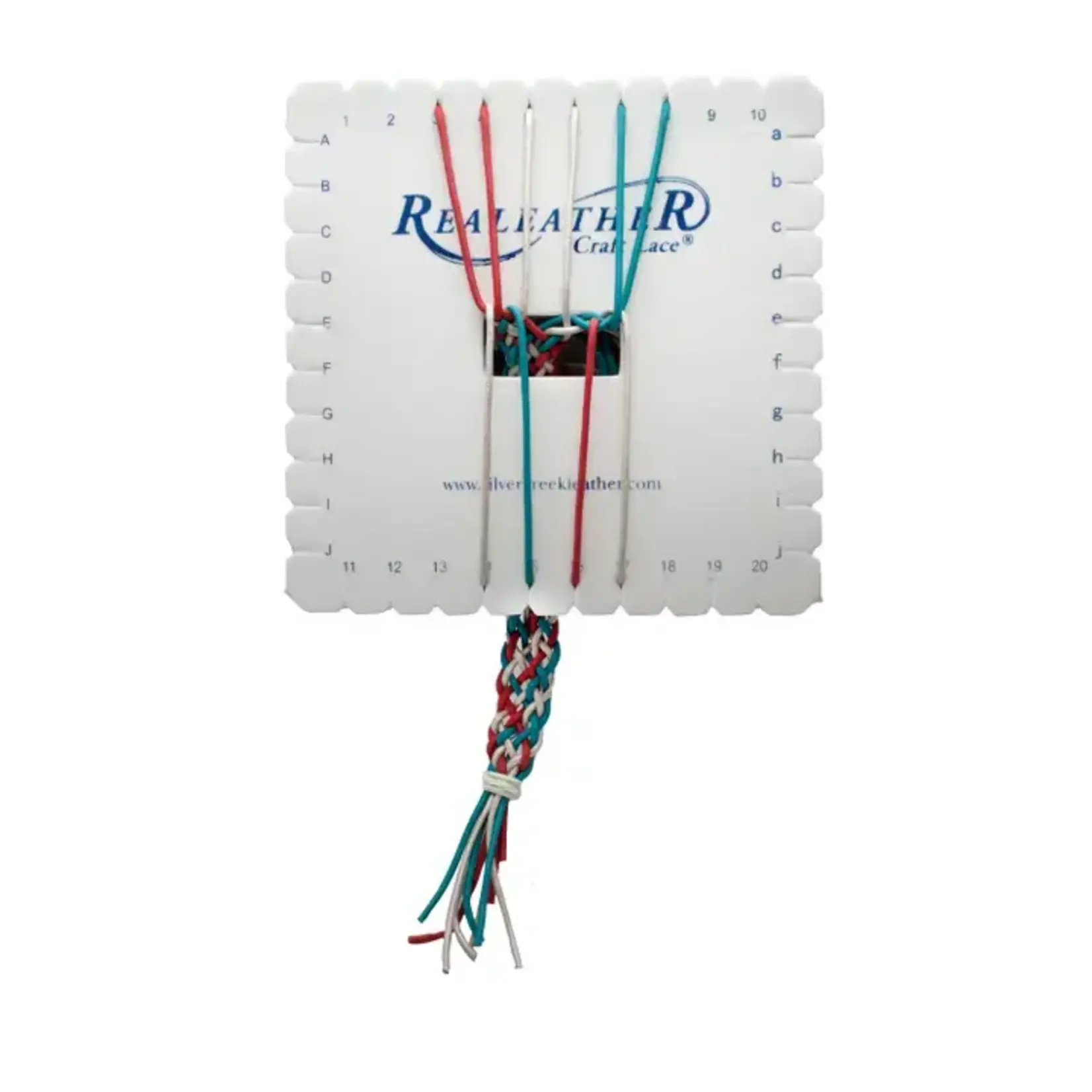 Realeather Kumihimo Square Braiding Tool | Flat Cord Braiding Board