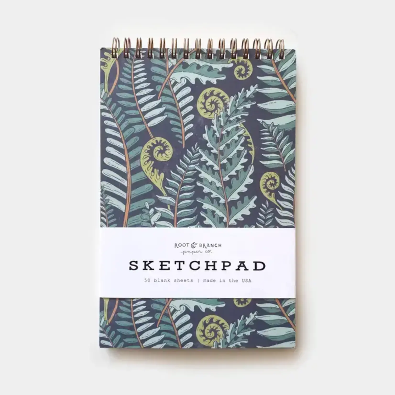 Root & Branch Paper Co. Forest Fern Spiral Bound Sketchpad