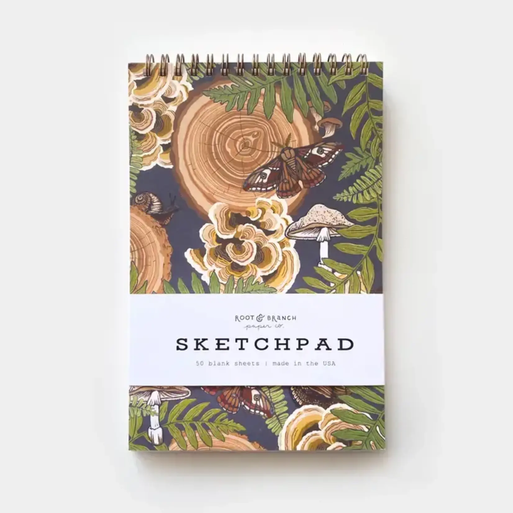 Root & Branch Paper Co. Mushroom Grove Spiral Bound Sketchpad